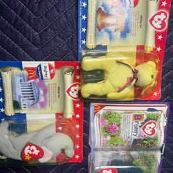 Vintage McDonald’s Teenie Beanie Babies Lot of 3. Sealed.