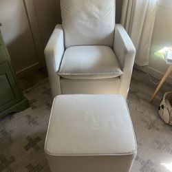 Babyletto Cali Pillowback Glider With Ottoman 