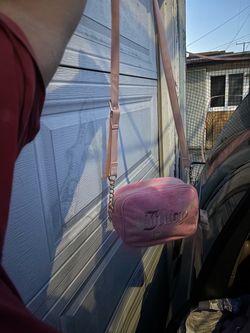 Juicy Couture Pink Velour Crossbody Bag