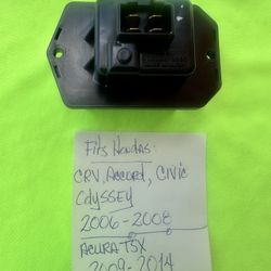 OEM HONDA BLOWER MOTOR FAN RELAY RESISTOR 