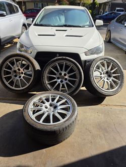 Mitsubishi Evo X Enkei Wheels 18inch Rims