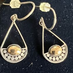 18k /925 Vintage Rarrings