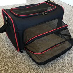 Petopia Softe Sided Pet Carrier Dog&Cat Airline Approved Travel Bag&CarSeat Crat