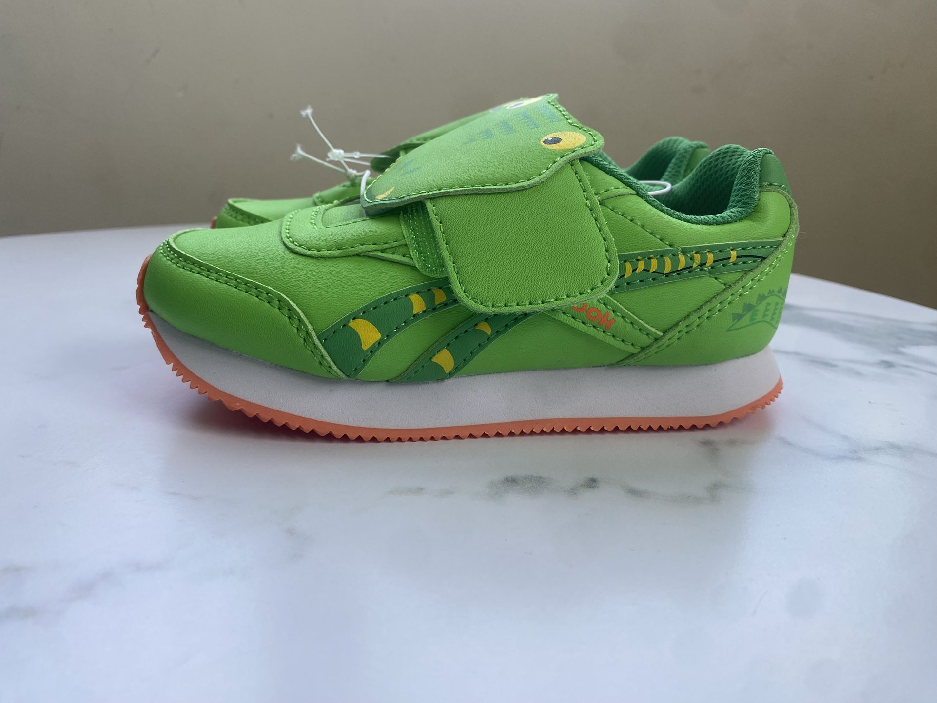 Reebok Kids Lime Green Sneakers with Velcro