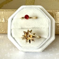 Christmas Bow Rings