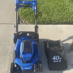 Kobalt 40V Max Lawn Mover with all accessories