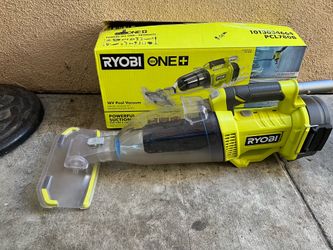 RYOBI ONE+ 18V Handheld Cordless Pool Vacuum Cleaner (Tool Only) with Floor Head