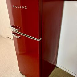 Galanz Retro Red Refrigerator 🔴 🤩 for Repair 