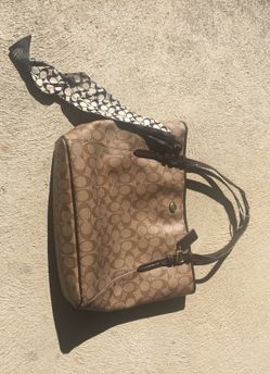 Brown/tan coach bag