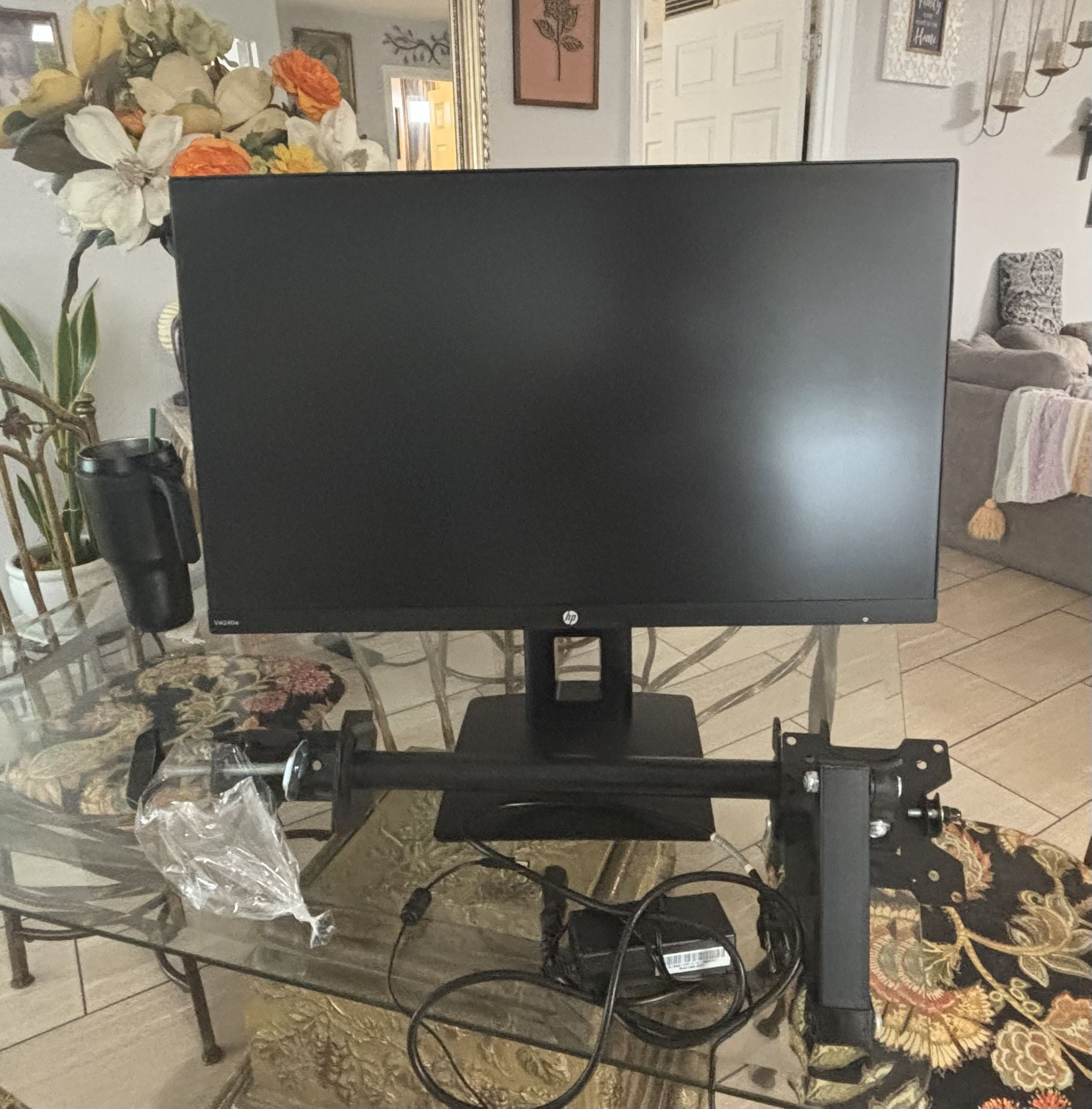 PC Monitor - Wall Stand Included With All Screws! All Cables Needed Included
