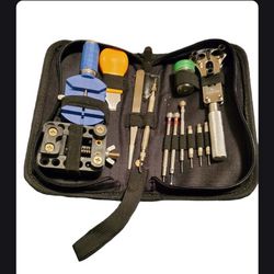 13 pcs Watch Repair Tool Kit With Carrying Case