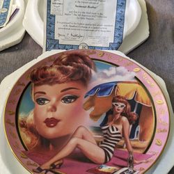 Swimsuit Barbie Chris Notarile collector plates