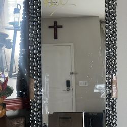 PRICE DROP:  Blinged Floor Lemgth Mitror