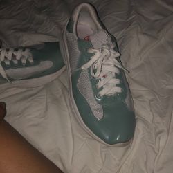 Mint Blue Pradas Size 10-11