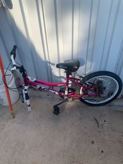 Pink And White Bike Bicycle Mountain Bike For Parts Or Repairs
