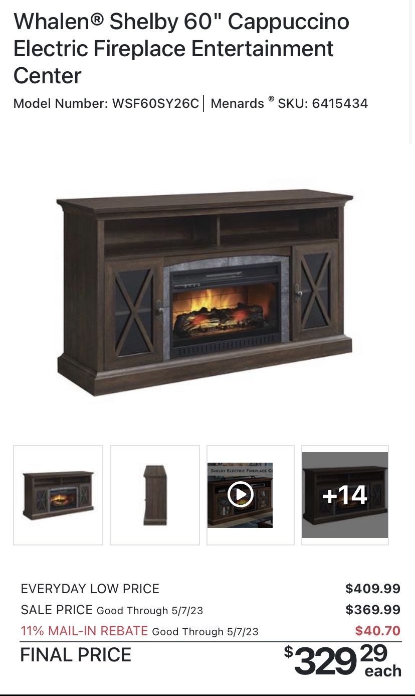 Fireplace entertainment center for Sale in Omaha, NE - OfferUp