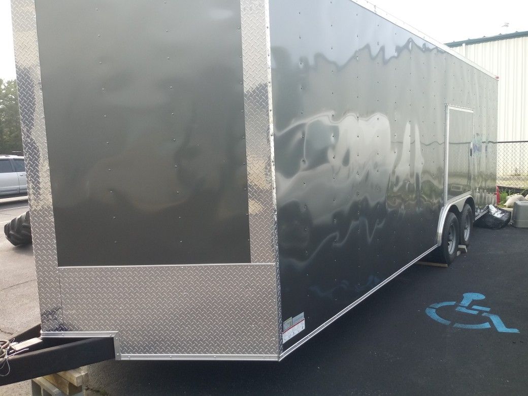 20 24 28 32 ENCLOSED VNOSE TRAILERS BRAND NEW FREE DELIVERY