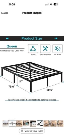 Queen bed frame