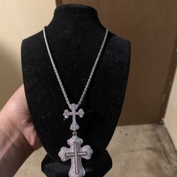 20in rope chain with cross pendant