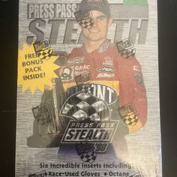 1998 Press Pass Stealth NASCAR Cards 5-pack Box