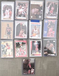 Assortment of Michael Jordan basketball cards (13)