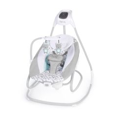 Ingenuity 2-in-1 Multi-Direction Compact Baby Swing & Rocker with Vibrations