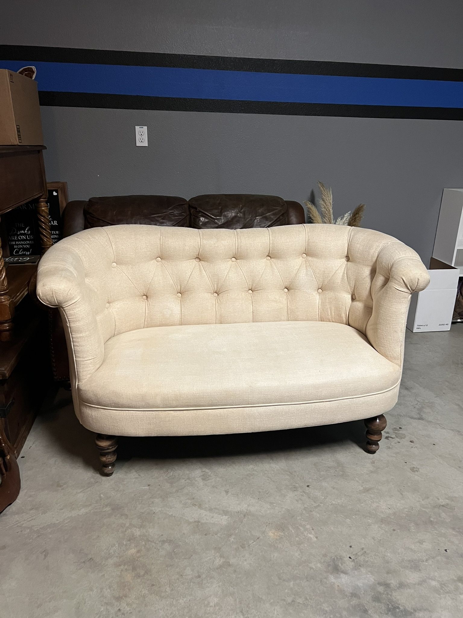 Cream Colored Love Seat