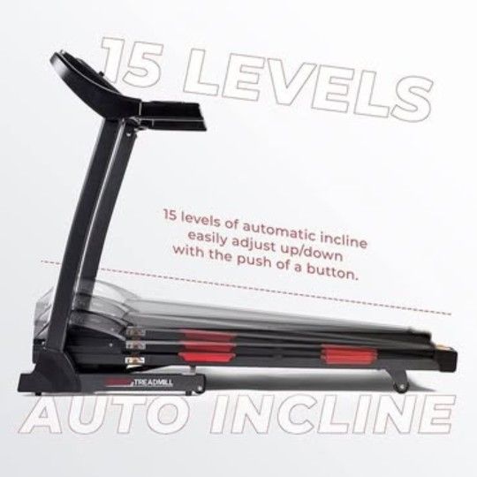 [Fully Assembled] Sunny Health & Fitness Folding Treadmill