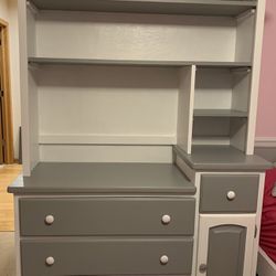 Wood Dresser/Changing Table with Hutch $200 OBO