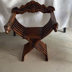 Vintage Italian Savonarola Folding Chair