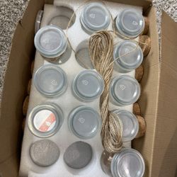 Box Of glass Jars 