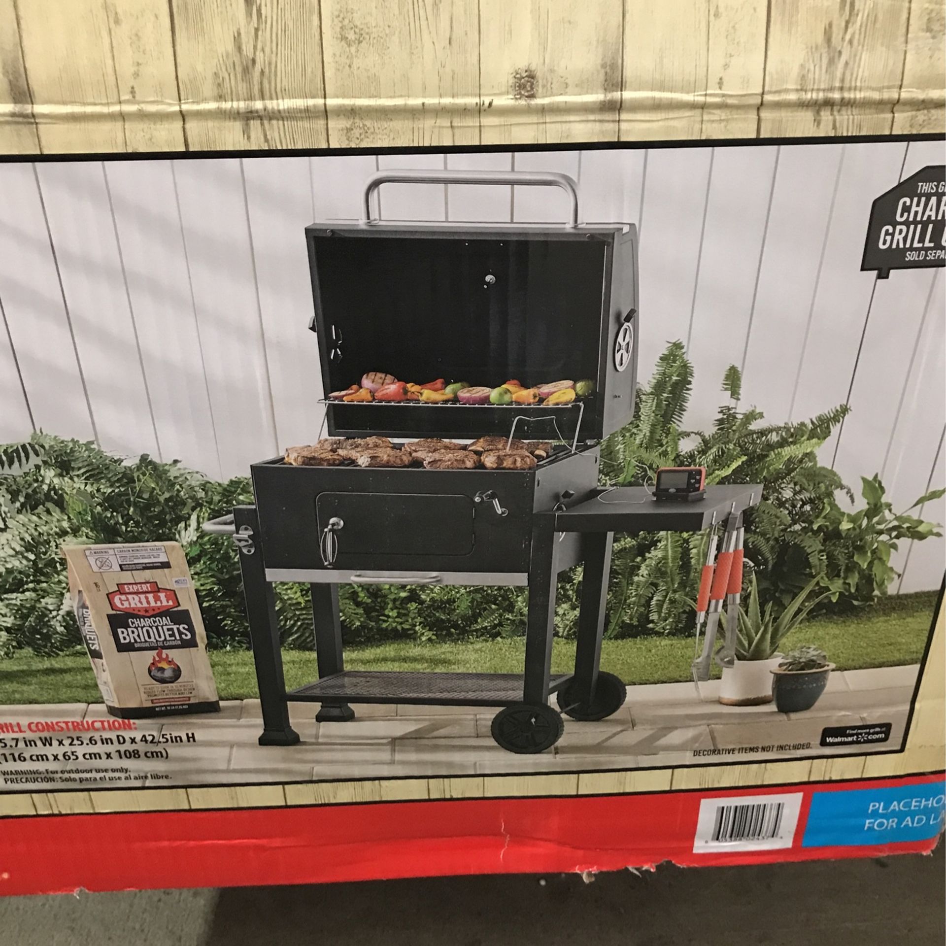 Expert Grill Heavy Duty 24-Inch Charcoal Grill, Black