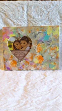 Handpainted wooden portrait