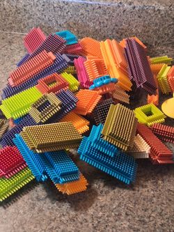 Play school and battle bristle blocks