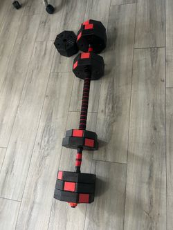 Home gym barbel set