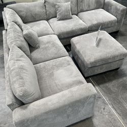 New Light Gray Sectional 