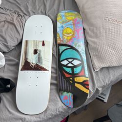 2 Pristine skateboard decks