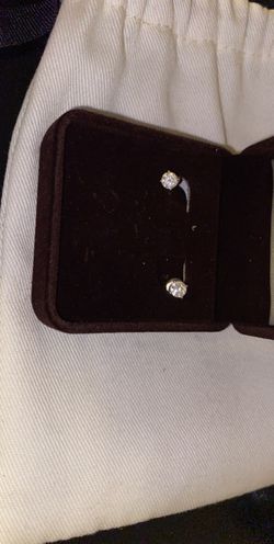 Real diamond earrings