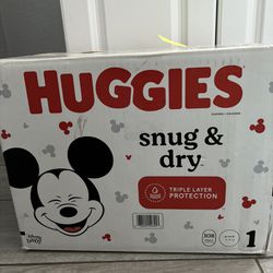 UNOPENED BOX Huggies Size 1 $20