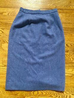 Pendleton Petite Sz 2 Purple 100% Wool Pencil Skirt