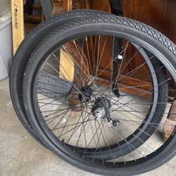 24" new bicycle rims and tires set