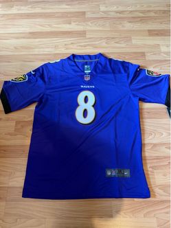 Nike Baltimore Ravens Lamar Jackson #8 NFL Football Jersey Purple Men's *New*