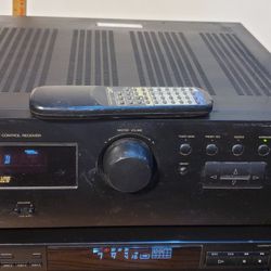 JVC RX-554V Digital 100 Watts/5.1 Audio Video Receiver W/Remote Watch Video Demo