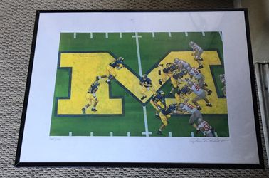 Michigan vs Ohio St. Football Drawing