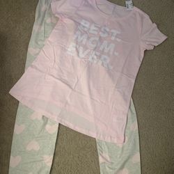 Women’s Size Small Best Mom Ever Pajamas Shirt Pants New 