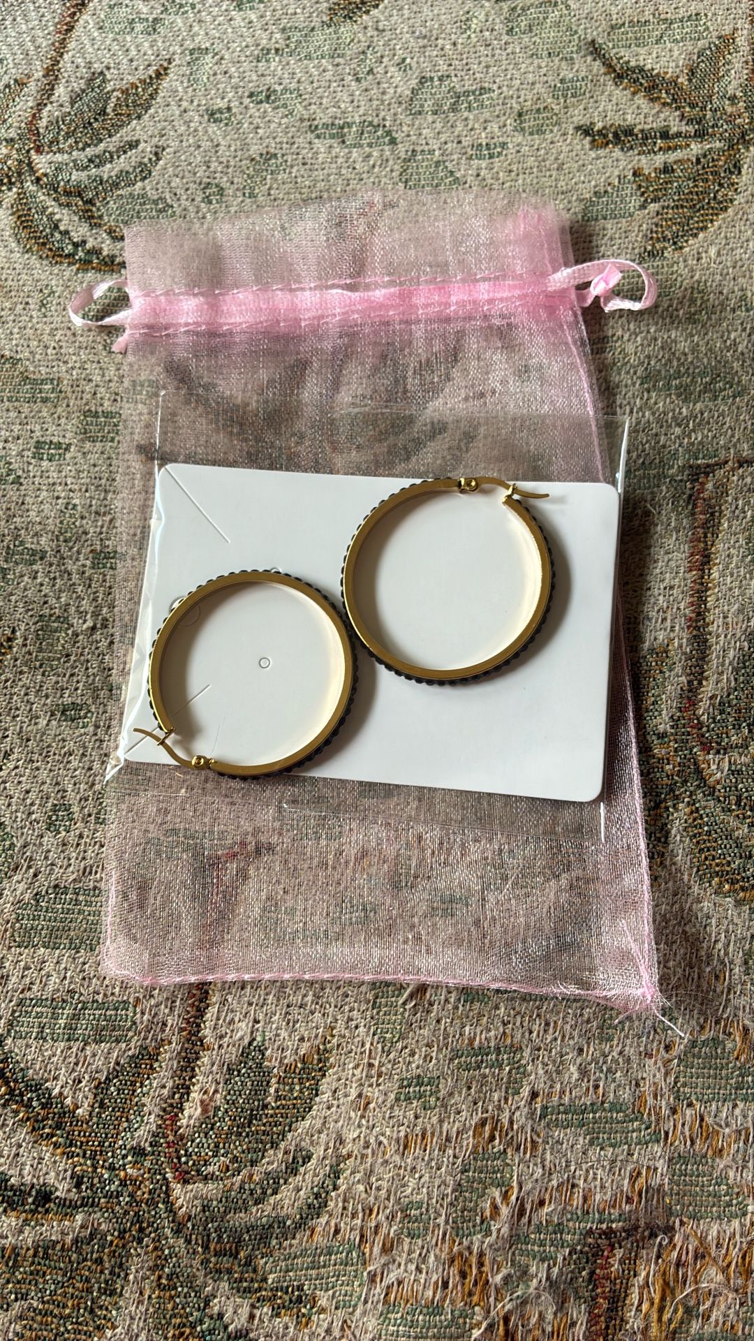 Black Stainless Steel Hoops