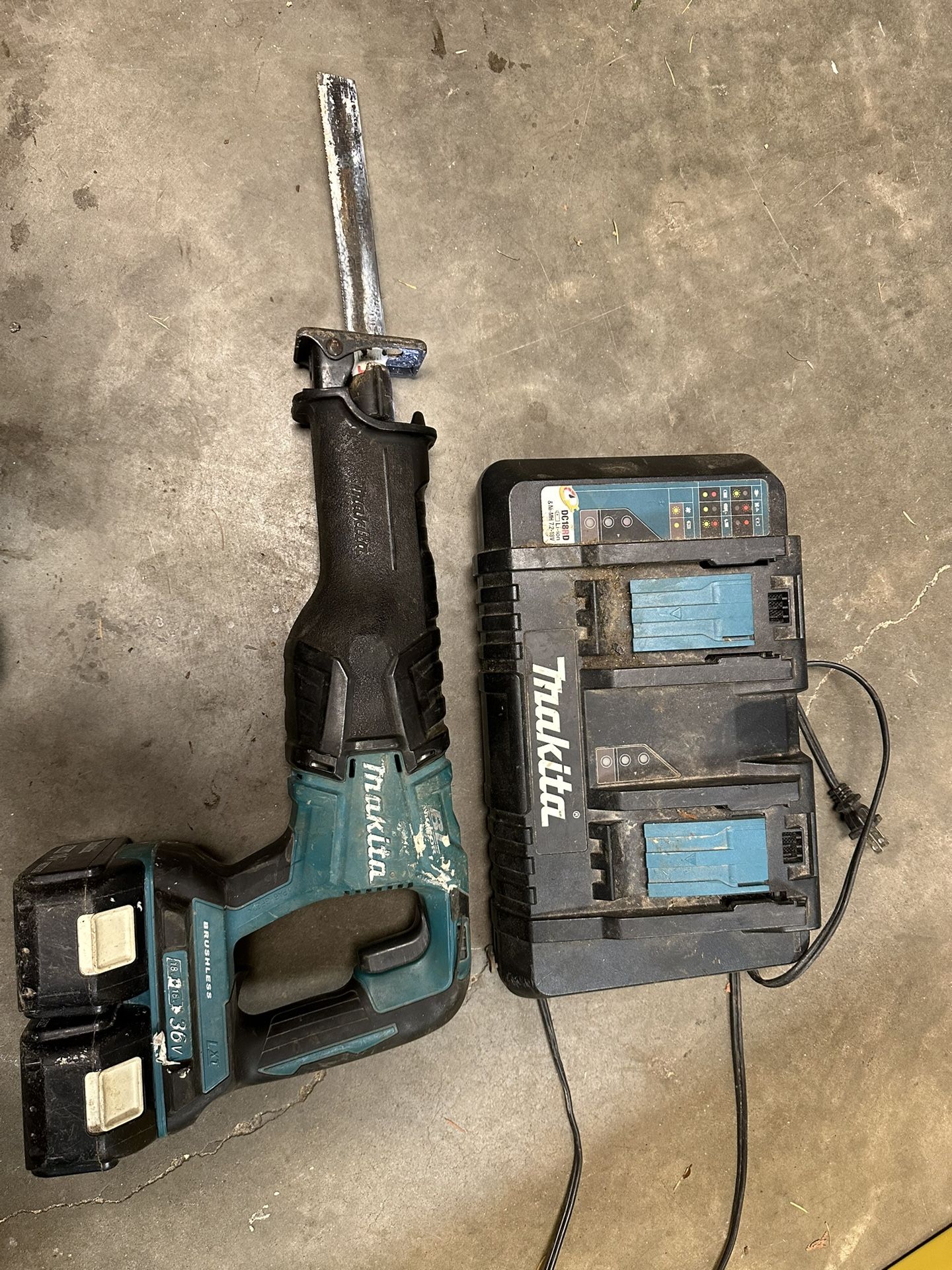 Makita 36V Brushless Reciprocating Saw (Model XRJ06)