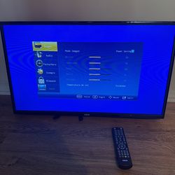 RCA 32” LED TV  Works great, tested with clear picture and sound. Perfect for bedroom, kids room, or gaming.  Includes remote. Not a smart TV (works w