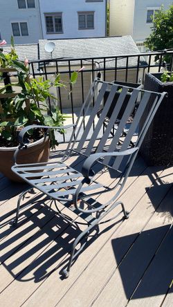 Free metal patio chair