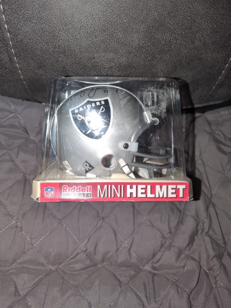 Mini Raiders Signed Helmet. $10.00 Obo.